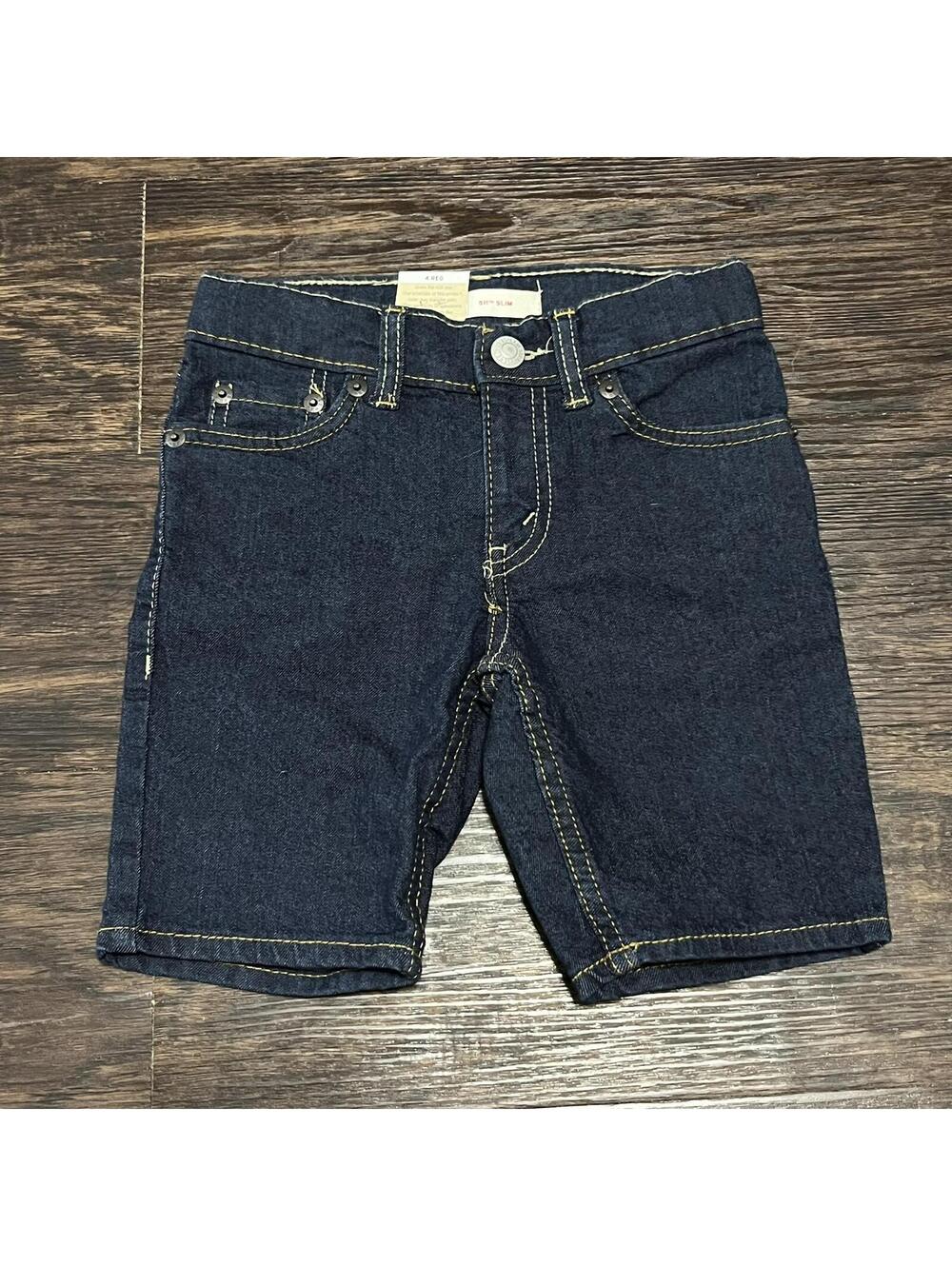 NWT Levi's Boys 511 Blue Denim Shorts Size 4